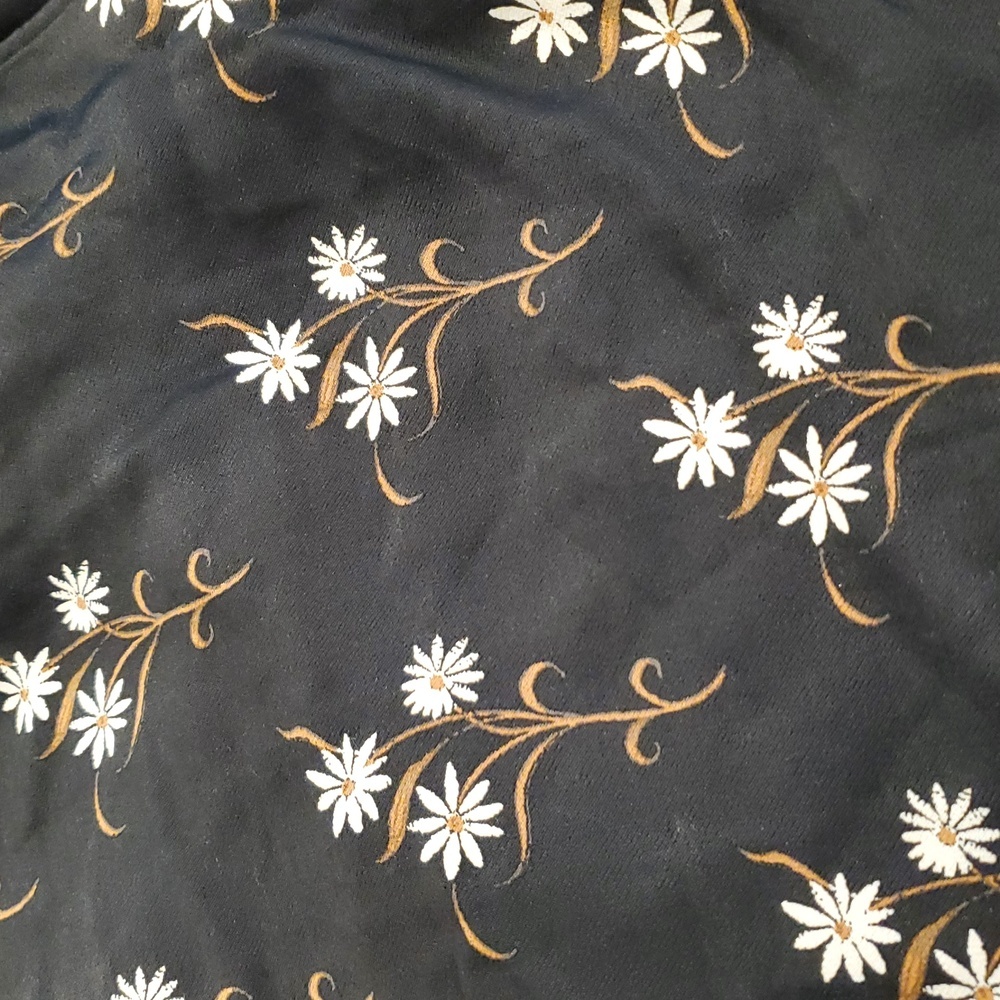 Anthropologie Navy Floral Wide-Leg Pants - Picture 10 of 16